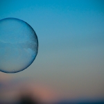 Bubble Aloft in Sunset