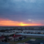 Sunrise over Dallas, TX.