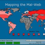 McAfee's SiteAdvisor conducted a study designed to alert the public to the problem of Malware and its sources.  Click the map for the full study.
